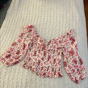 Floral Off-Shoulder Zara Blouse